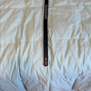 Black Belt with White Arrow Design